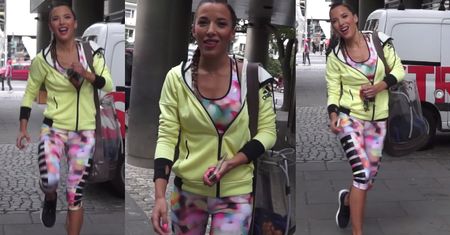 Chodakowska tańczy i piszczy przed paparazzi