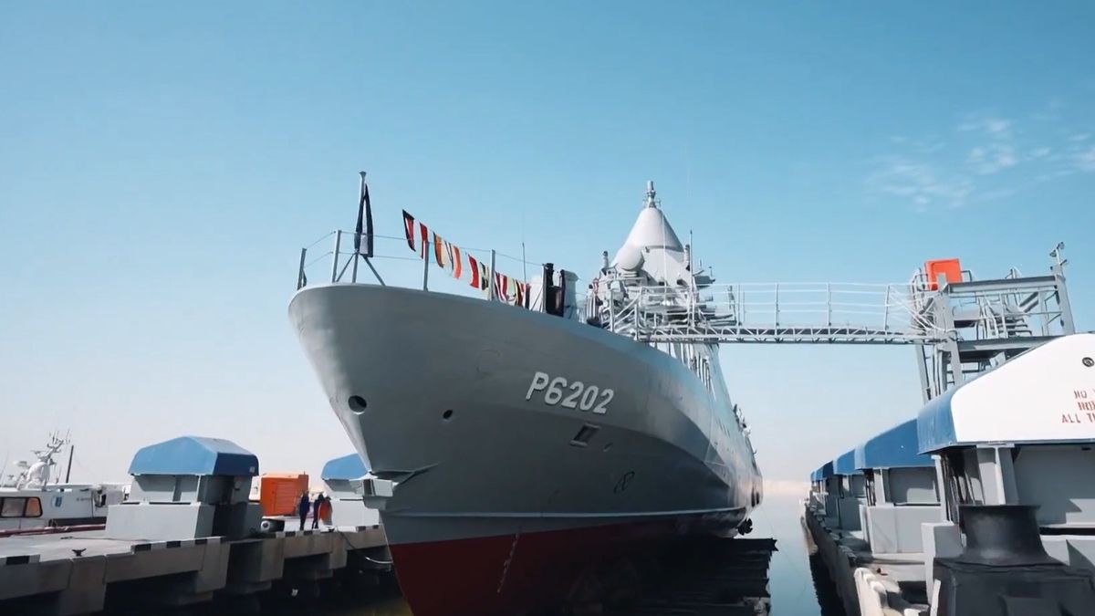 Wodowanie korwety Al Noukhitha (P 6202) typu Al-Dorra 