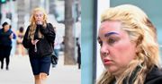 Amanda Bynes z niebieskimi brwiami przechadza się po Los Angeles (ZDJĘCIA)