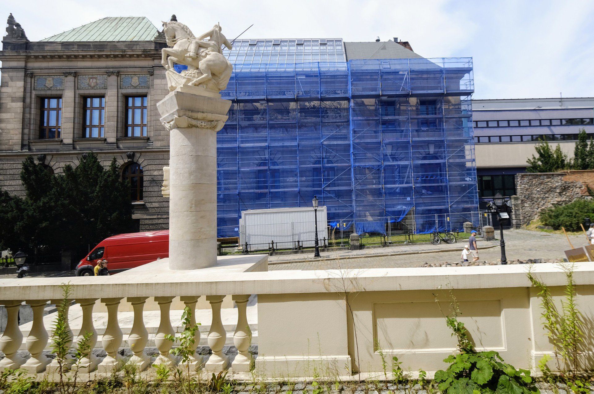 Remont elewacji Muzeum Narodowego w Poznaniu