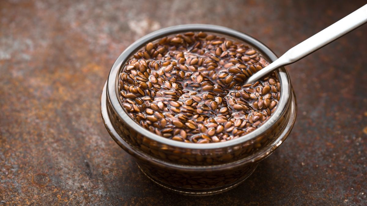 Bowl with flax seeds in  water  on metal background horizontalGlass bowl with flax seeds in the water on the old metal background horizontalKarpenkovDenisVitamin, Flax Seed, Healthy Eating, Dieting, Vegetarian Food, Swollen, Raw Food, Drenched, Organic, Beige, Germinating, Cooking, Ingredient, Healthy Lifestyle, Backgrounds, Rusty, Preparation, Orange Color, Brown, Glass - Material, Metal, Old, Food And Drink, Horizontal, Seed, Cereal Plant, Plant, Water, Food, Bowl, Crockery, Spoon, Table, Vegan Food