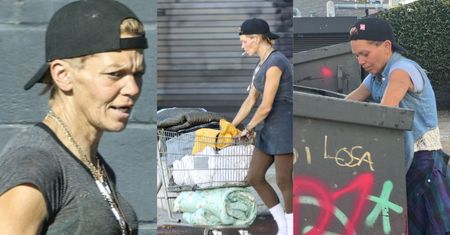 Loni Willison przemierza Los Angeles, pchając wózek ze swoim dobytkiem. 41-letnia modelka przeszukiwała kontener (ZDJĘCIA)