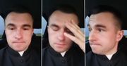 Ksiądz łapie się za głowę. Był na pogrzebie, nie może uwierzyć, w to co widział