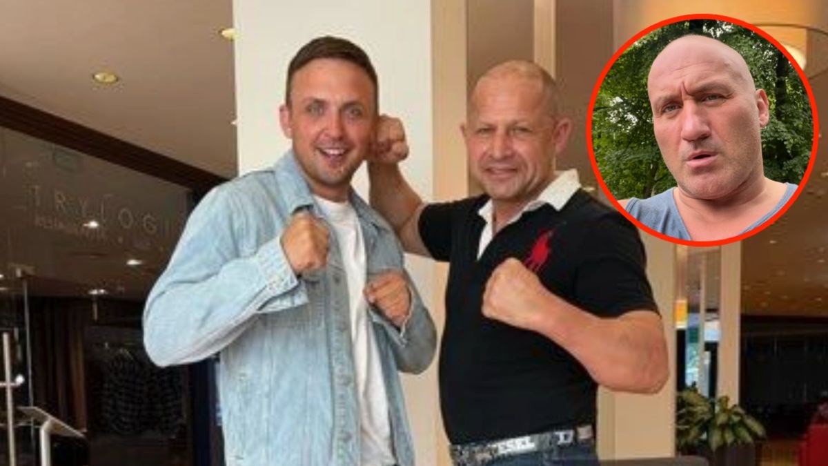 Jacek Murański (z prawej) chce walki z Marcinem Najmanem