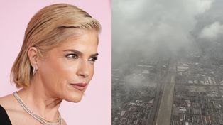 Selma Blair w poważnych tarapatach po inbie w samolocie. Prosto z pokładu wrzuciła do sieci NAGRANIE: "Tęsknię" (FOTO)