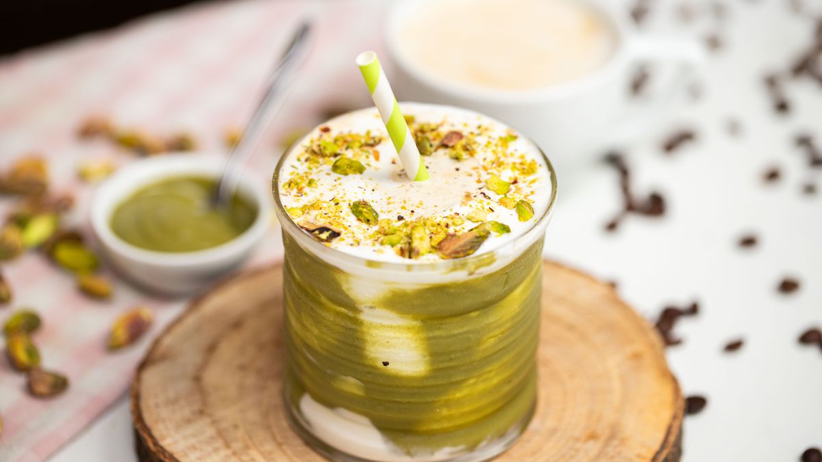 Mrożona kawa pistacjowa