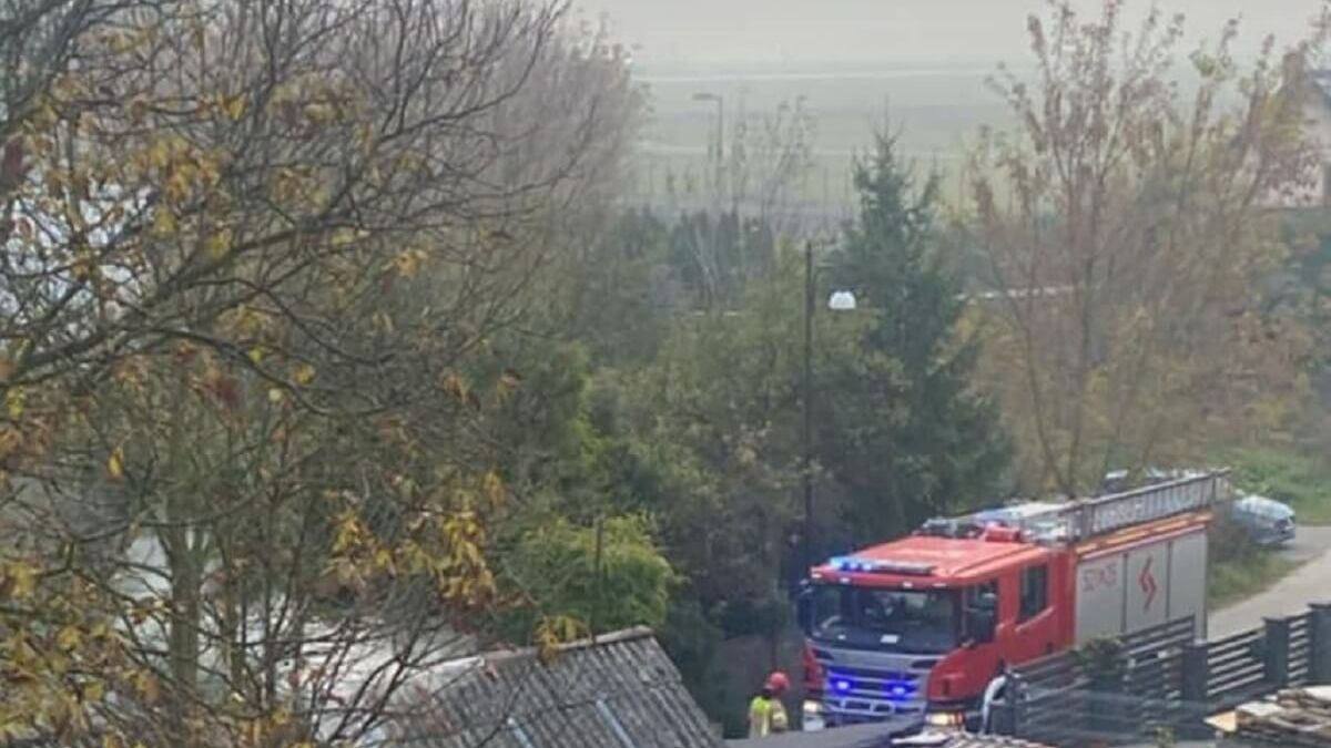 Policjant zauważył pożar