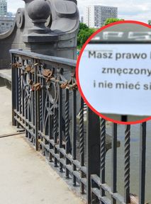 Nowe tabliczki na warszawskim moście. Mają niepokojący przekaz