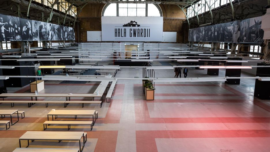 Wnętrze Hali Gwardii w 2017.