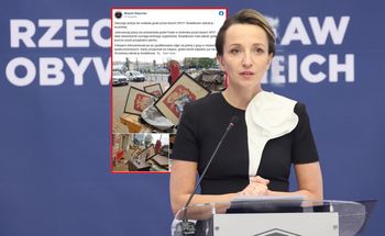 Godła Polski w śmietniku przed biurem RPO? "Przekazano nagrania"