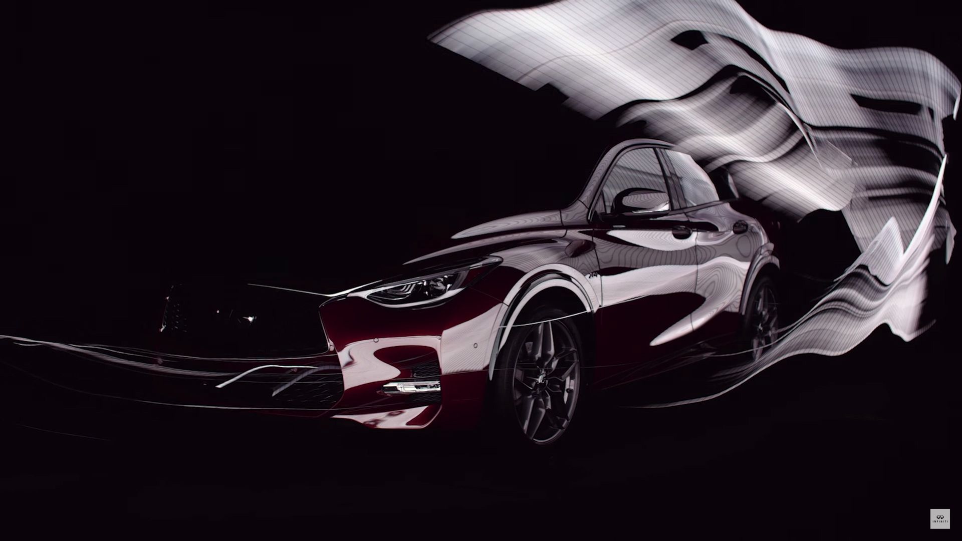 Niesamowite, malowane światłem zdjęcia Infiniti Q30 11