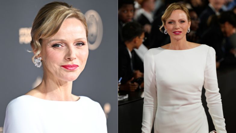 Księżna Charlene zadaje szyku na gali Złotej Piłki