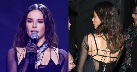Natalia Szroeder w stroju z siateczki odsłania bieliznę na gali Bestsellerów Empiku (ZDJĘCIA)