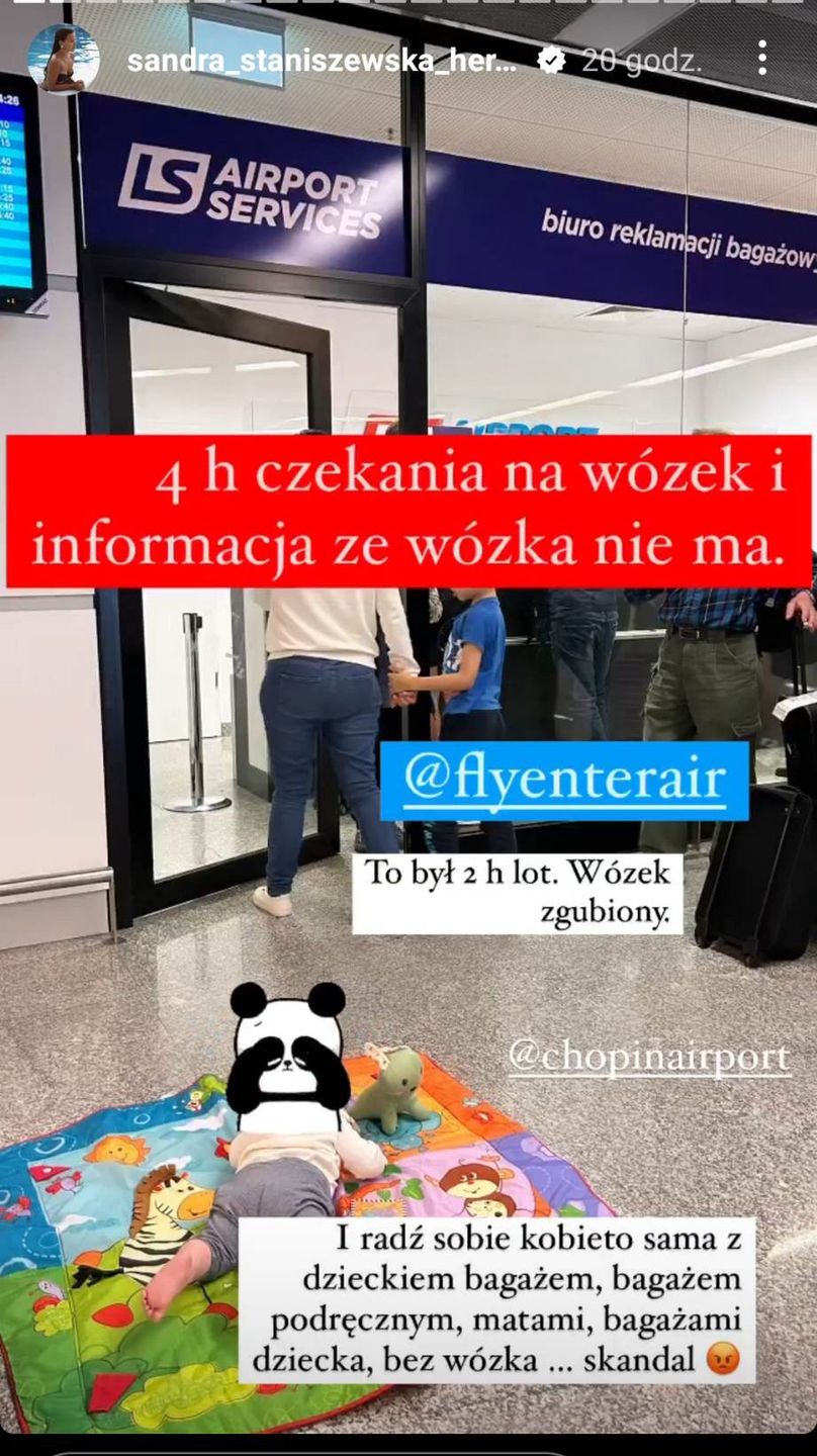 Aktorka przyznała, że nie otrzymała pomocy od pracowników na lotnisku