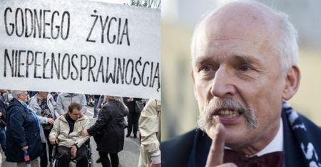 Janusz Korwin-Mikke pogardliwie o niepełnosprawnych: "Przez 40, 50 lat żyli bez zasiłków, więc MOGĄ ŻYĆ DALEJ"