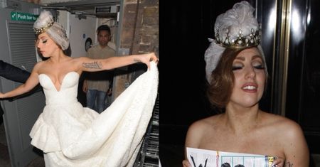 Lady GaGa w sukni ślubnej! (ZDJĘCIA)