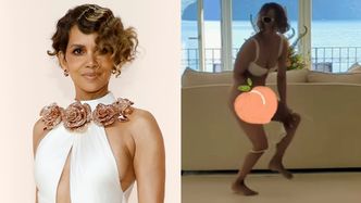 Halle Berry w bikini wywija w rytm muzyki ukochanego. Nagle spadła jej dolna część kostiumu