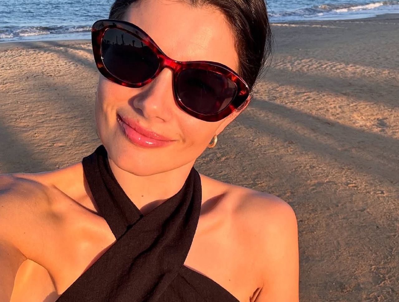 Agnieszka Sienkiewicz na plaży