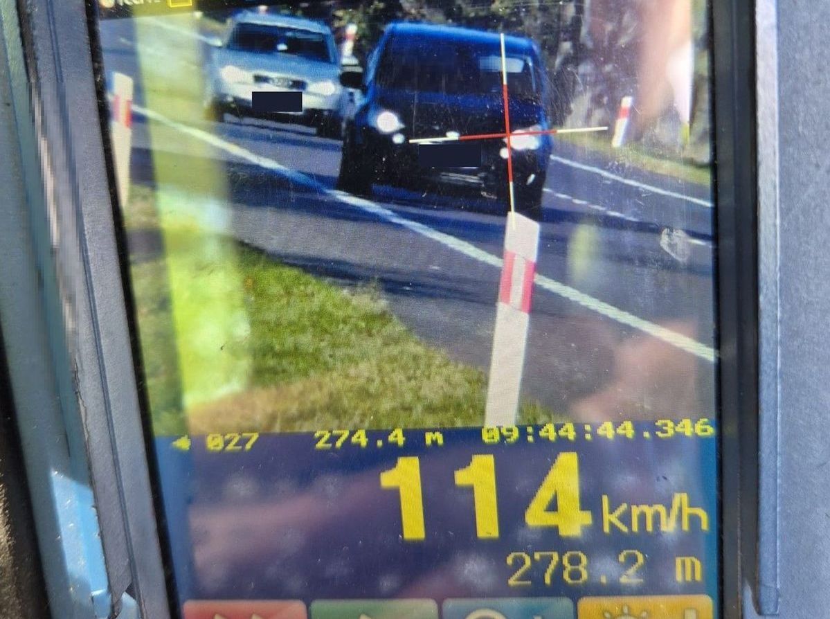 Tłuściec: 62-latek pędził 114 km/h w terenie zabudowanym
