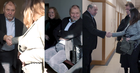 TYLKO U NAS: Uśmiechnięty Grabowski na rozprawie rozwodowej