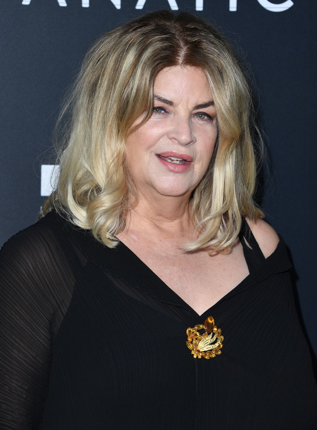 HOLLYWOOD, CALIFORNIA - AUGUST 22: Kirstie Alley arrives at the Premiere Of Quiver Distribution's "The Fanatic" at the Egyptian Theatre on August 22, 2019 in Hollywood, California. (Photo by Steve Granitz/WireImage,)