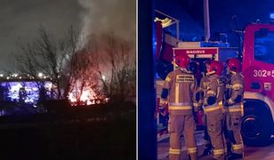 Nocny pożar w centrum Wrocławia. Wielki dym nad miastem