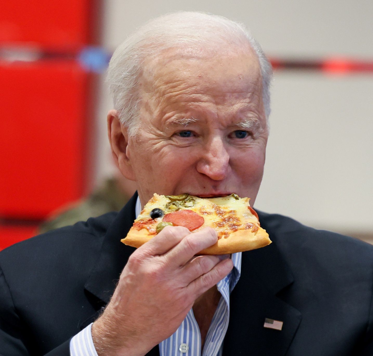 Joe Biden skosztował polskiej pizzy