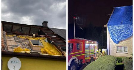 Ponad 180 interwencji w kilka godzin. Wiatr zerwał dachy