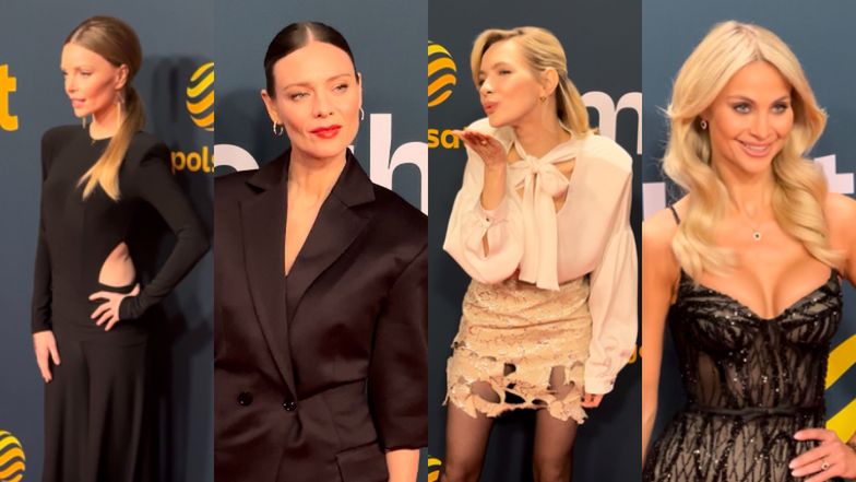 Ekipa "Tańca z Gwiazdami" walczy o uwagę fotoreporterów. Rozcięcia, dekolty i buziaczki do aparatu (WIDEO)