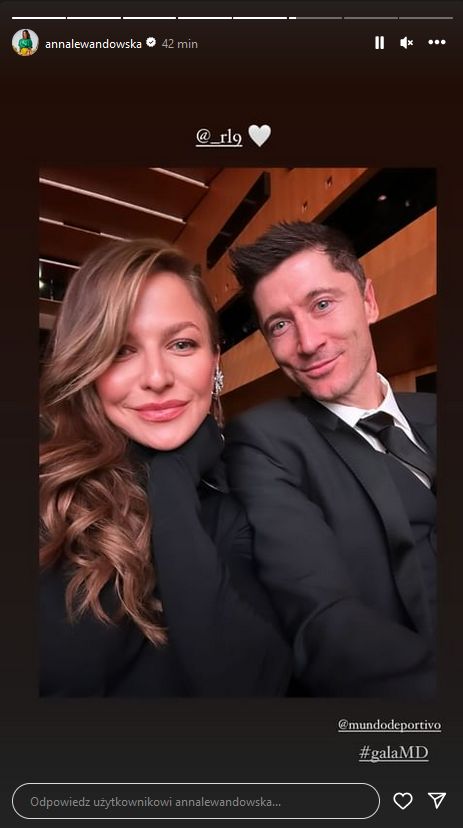 Anna Lewandowska na gali hiszpańskiego dziennika
