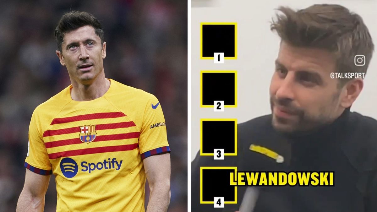 Na zdjęciu: Robert Lewandowski i Gerard Pique