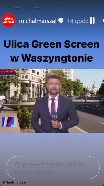 Screen z Instagrama Michała Marszała 