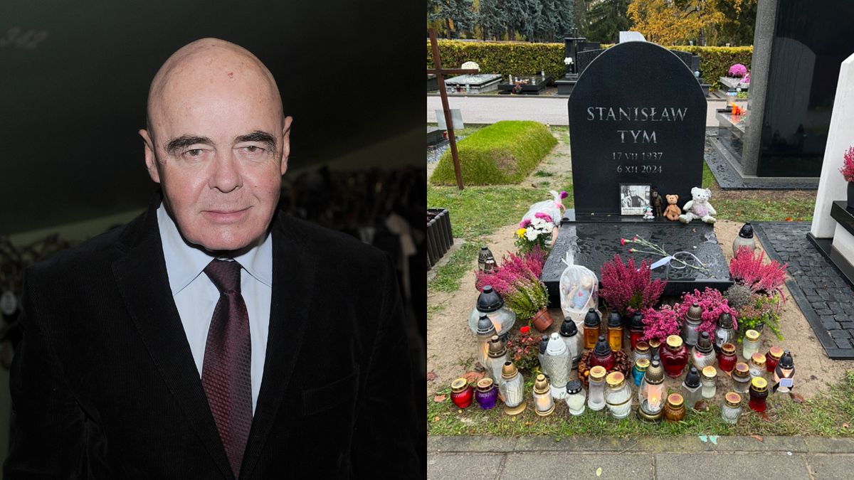 Grób Stanisława Tyma na Powązkach