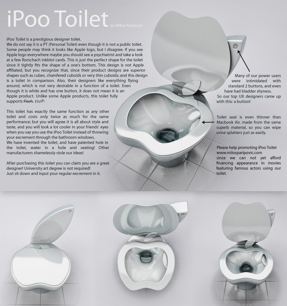 iPoo - niezbyt subtelna aluzja do gadżetów Apple 3