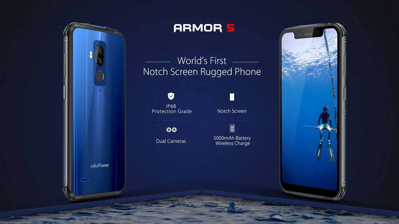 Ulefone Armor 5 — pierwszy smartfon typu rugged z wyświetlaczem typu notch w sprzedaży już 6 sierpnia