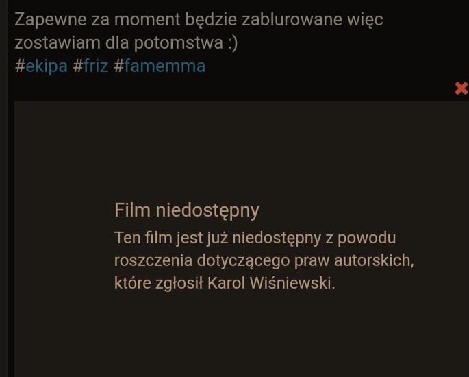 Friz kasuje shoty z piersią Pauliny