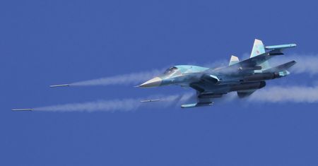Kolejny bombowiec na liście strat. Pokazano wrak rosyjskiego Su-34