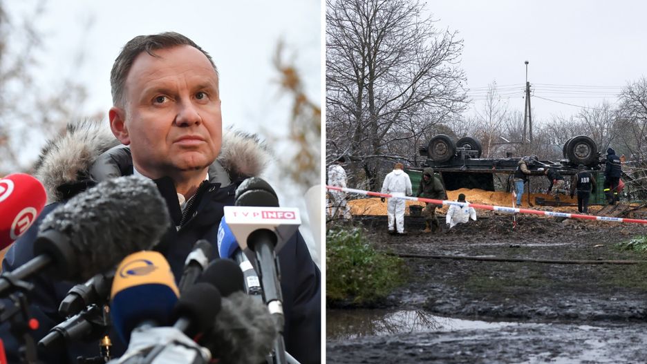 Andrzej Duda był na miejscu wybuchu w Przewodowie