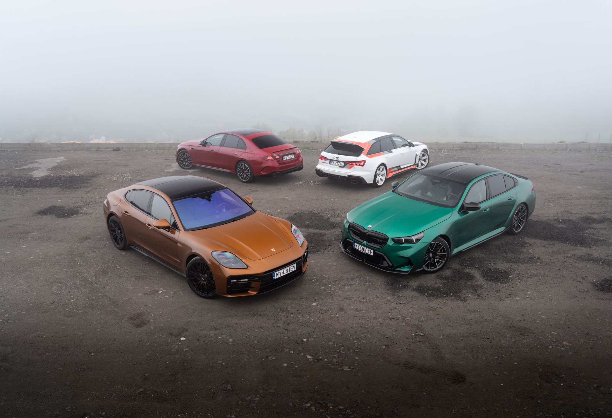 Audi RS 6 Avant GT, BMW M5, Mercedes-AMG E 53, Porsche Panamera