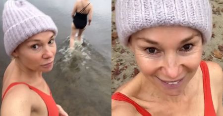 Sonia Bohosiewicz wyskoczyła na morsowanie z przyjaciółmi: "Ktoś tu się boi wejść do zimnej wody?" (FOTO)