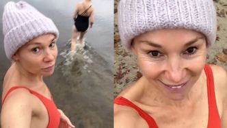 Sonia Bohosiewicz wyskoczyła na morsowanie z przyjaciółmi: "Ktoś tu się boi wejść do zimnej wody?" (FOTO)