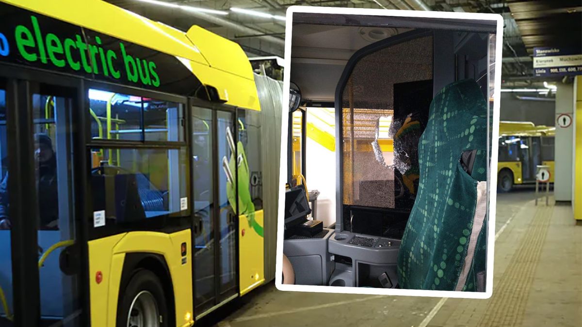 Nieznana kobieta rzuciła butelką w kierującą autobusem