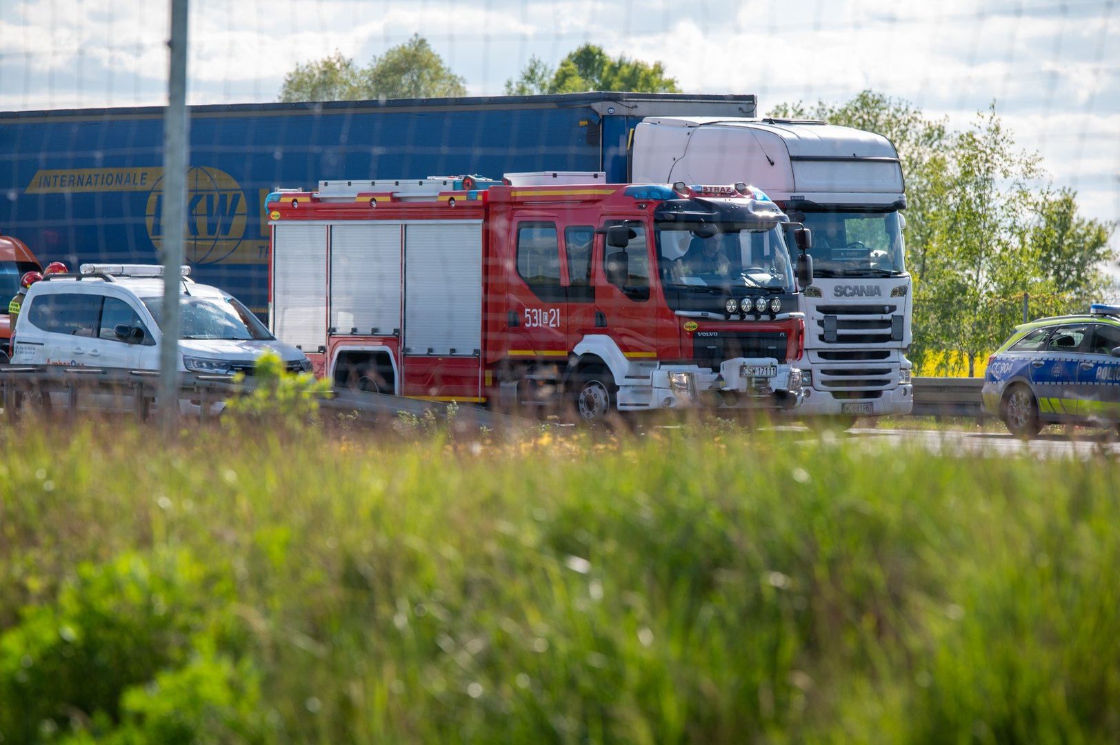 Karambol na A1 między Grudziądzem a Toruniem. Zderzyło się pięć pojazdów
