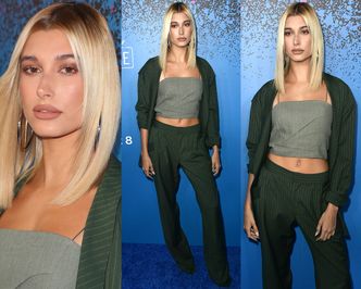 Hailey Baldwin pokazuje pępek na ściance