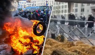Paraliż Brukseli. Policja ruszyła w kierunku rolników