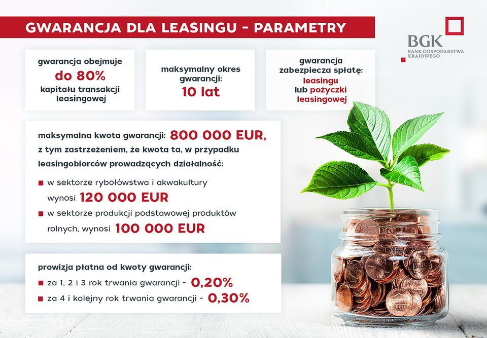 Gwarancja dla leasingu. Parametry