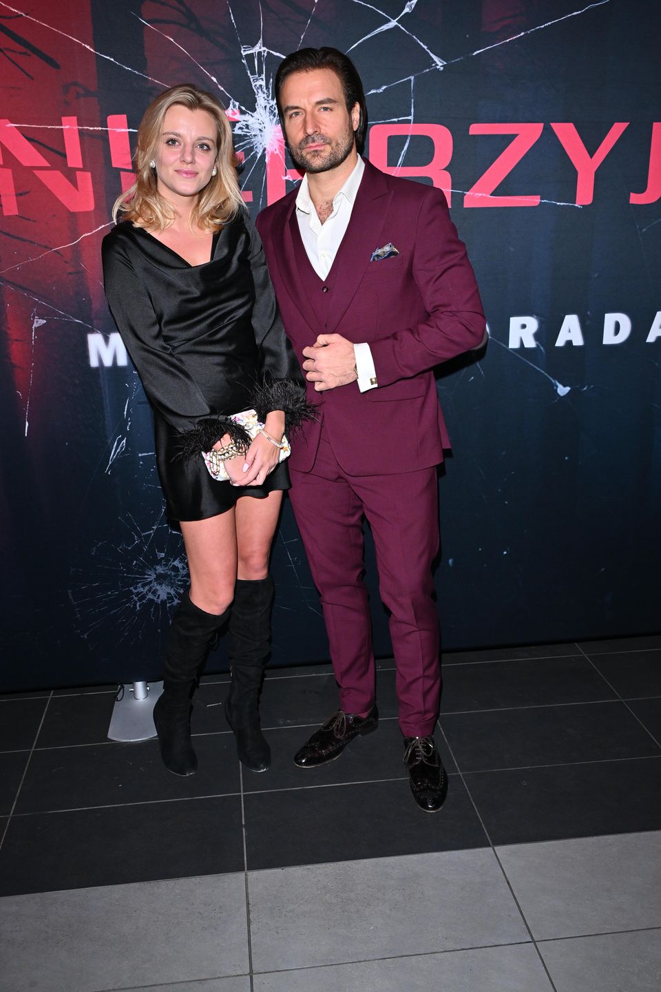 Piotr Stramowski z partnerką