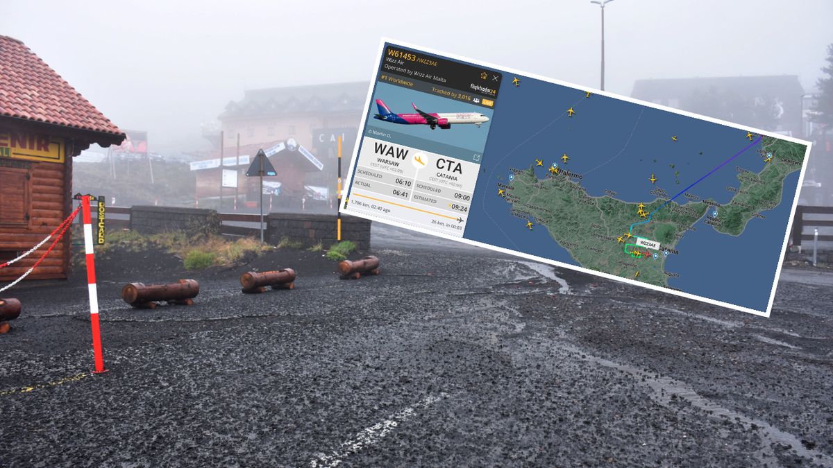 Ulice sycylijskiej miejscowości Nicolosi pokryte pyłem wulkanicznym. Zdjęcie z 21 maja