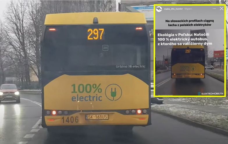 Dymiący autobus w Katowicach. Słowacy się z nas śmieją
