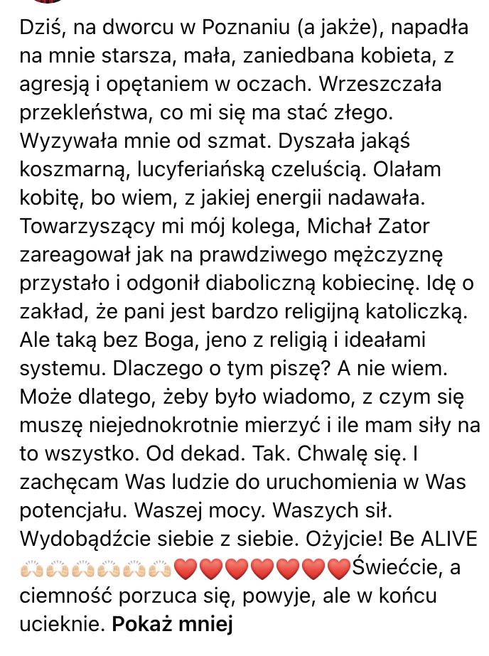Natalia Niemen została zaatakowana
